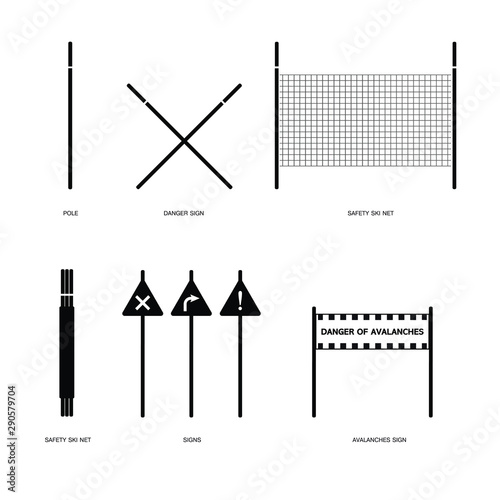 Ski equipment icon