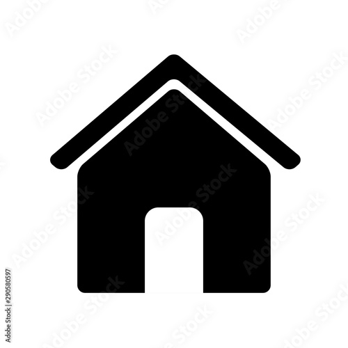 House icon isolated on background. Vector illustration.