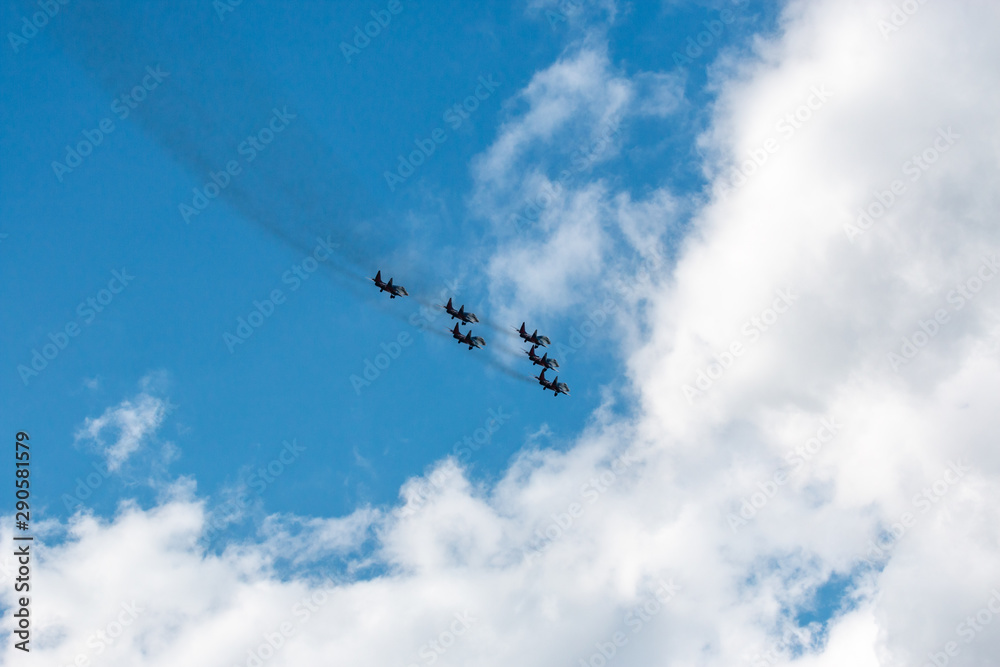 On September 14, 2019, in honor of the City Day, a grand air show of the legendary Swifts was held in Chelyabinsk at the Shagol military airdrome.