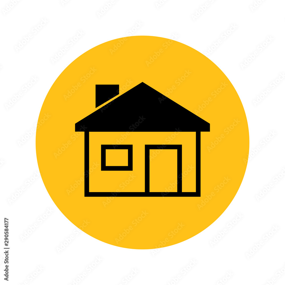 House vector. Icon for web and mobile application. Flat design style. House vector. Icon for web and mobile application. Flat design style.