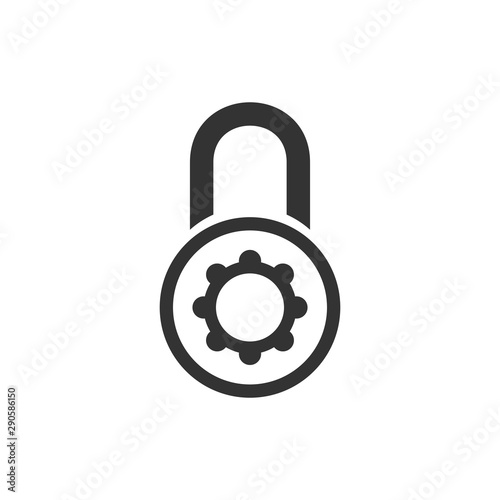 Lock icon. Concept password, blocking, security. Icon for web and mobile application. Vector illustration.