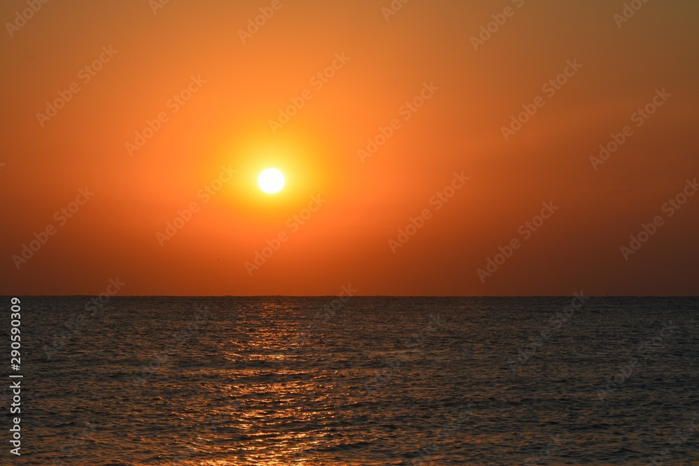 sunrise at the ocean