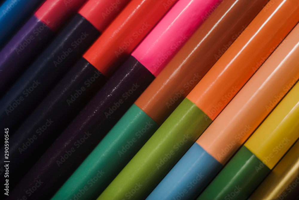 colored pencils with perfectionism close up colored pencils with perfectionism close up