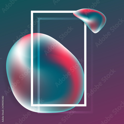 Abstract Colors Fluid Background. Modern Graphic Elements. Vector Illustration EPS10