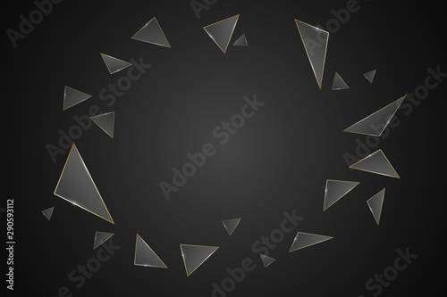 Abstract Luxury Background .Vector Illustration. Futuristic Concept. Triangles Glossy Premium Style