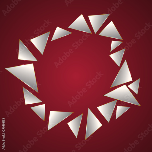 Abstract Luxury Background .Vector Illustration. Futuristic Concept. Triangles Glossy Premium Style