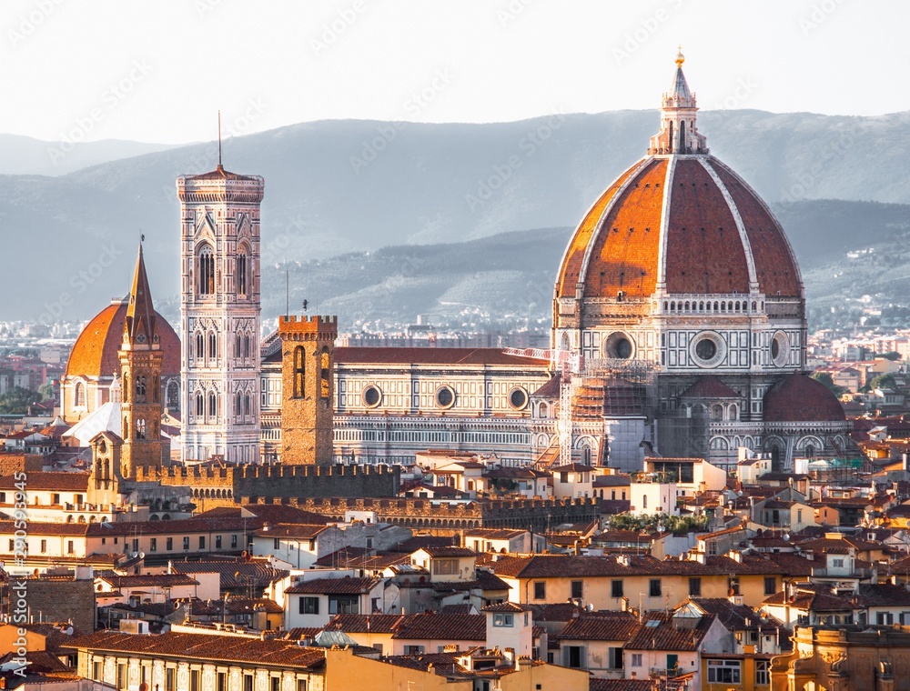 view of florence cathedral santa Maria del Fiore 