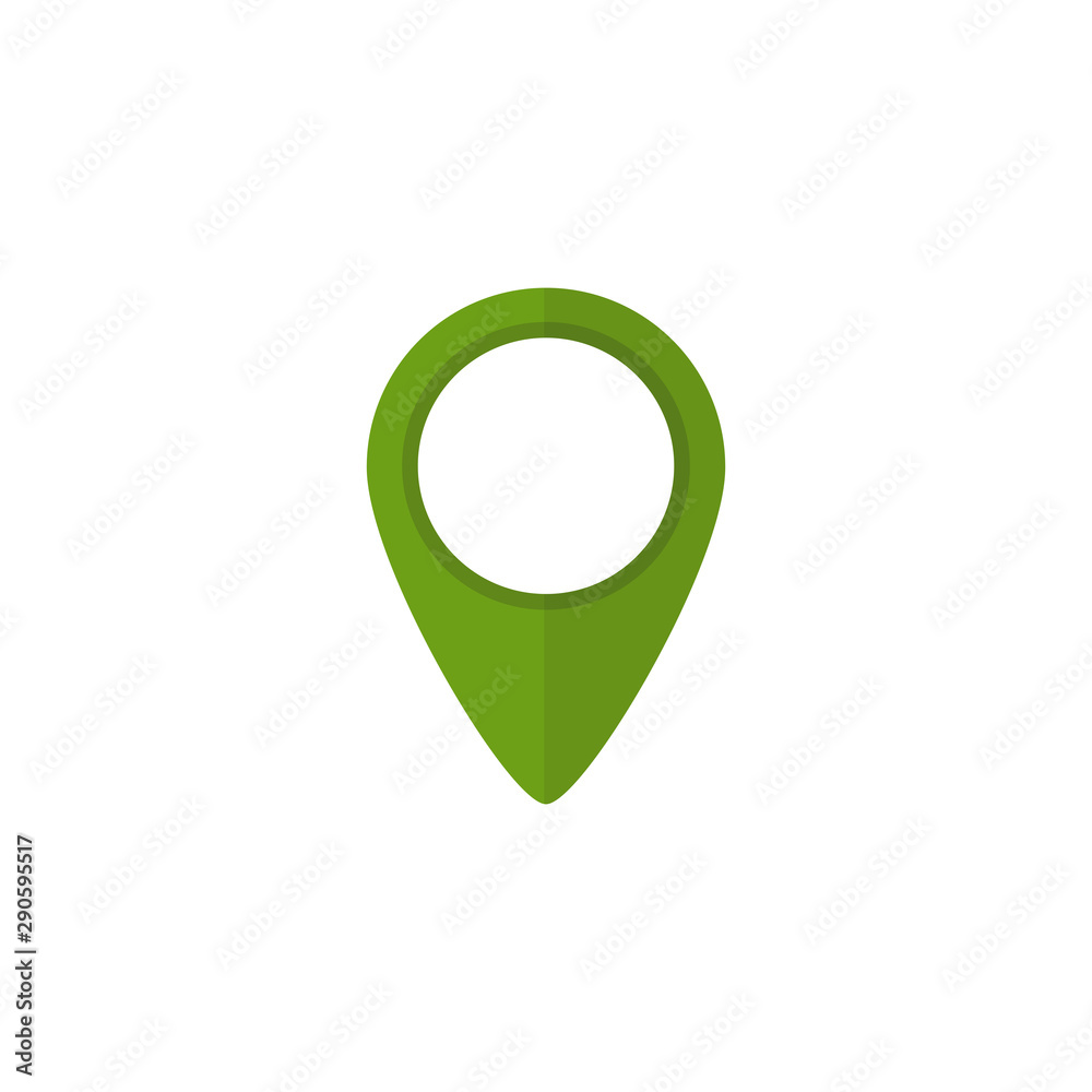 Map pointer icon. GPS location symbol. Flat design style. Map pointer icon. GPS location symbol. Flat design style.
