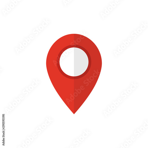 Free Download Map pointer icon. GPS location symbol. Flat design style. - GFXLoad