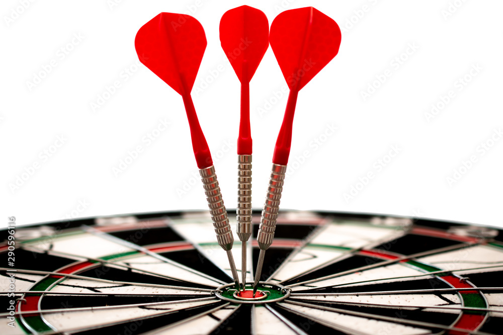 Arrows hit the target perfectly, financial goal, marketing solution, business target Arrows hit the target perfectly, financial goal, marketing solution, business target