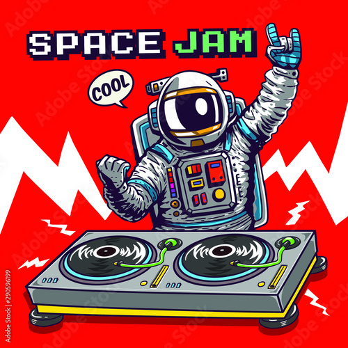 astronaut illustration tee shirt logo wallpaper graphic design print  