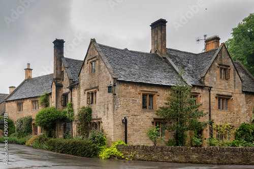 STANTON, ENGLAND - MAY, 26 2018: Stanton is a village in the Cotswolds district of Gloucestershire and is built almost completely of Cotswold stone, a honey-coloured Jurassic limestone 