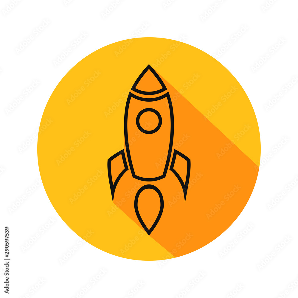 Rocket space ship. Start up concept. Vector illustration. Rocket space ship. Start up concept. Vector illustration.