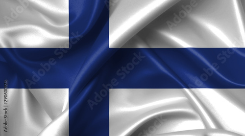 finnish flag, the flag of Finland