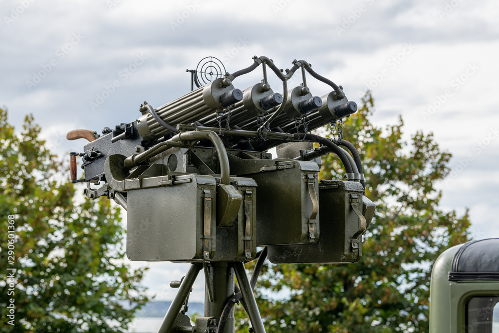 complex anti-aircraft machine gun of four barrels. complex anti-aircraft machine gun of four barrels.