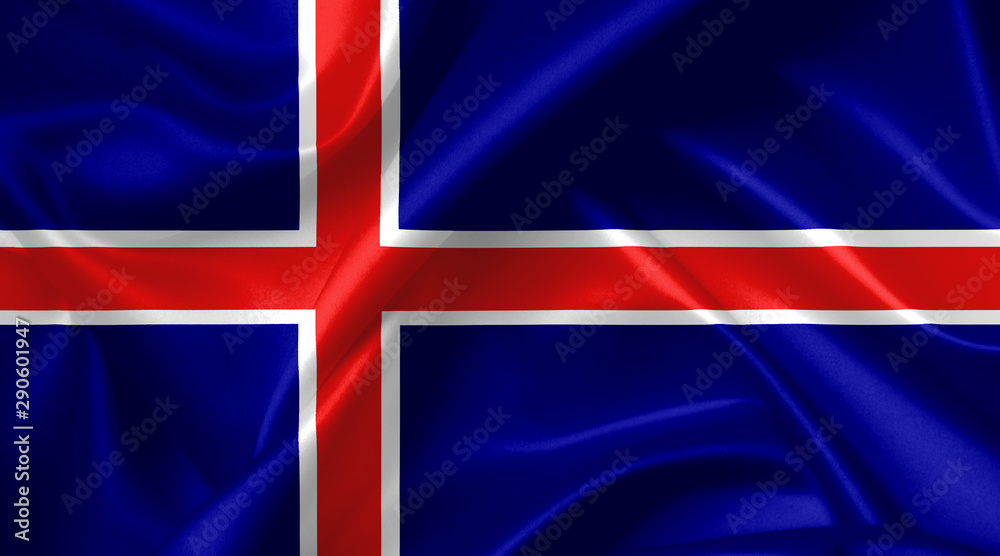 Fototapeta premium icelandic flag