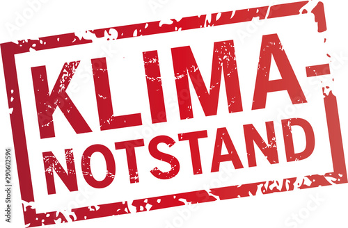 roter Stempel Klimanotstand