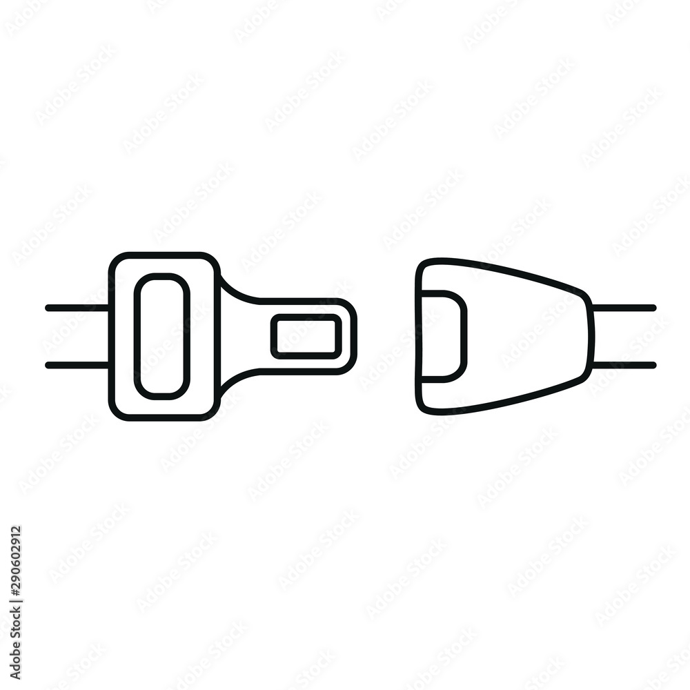 seat belt icon. vector logo seat belt icon. vector logo