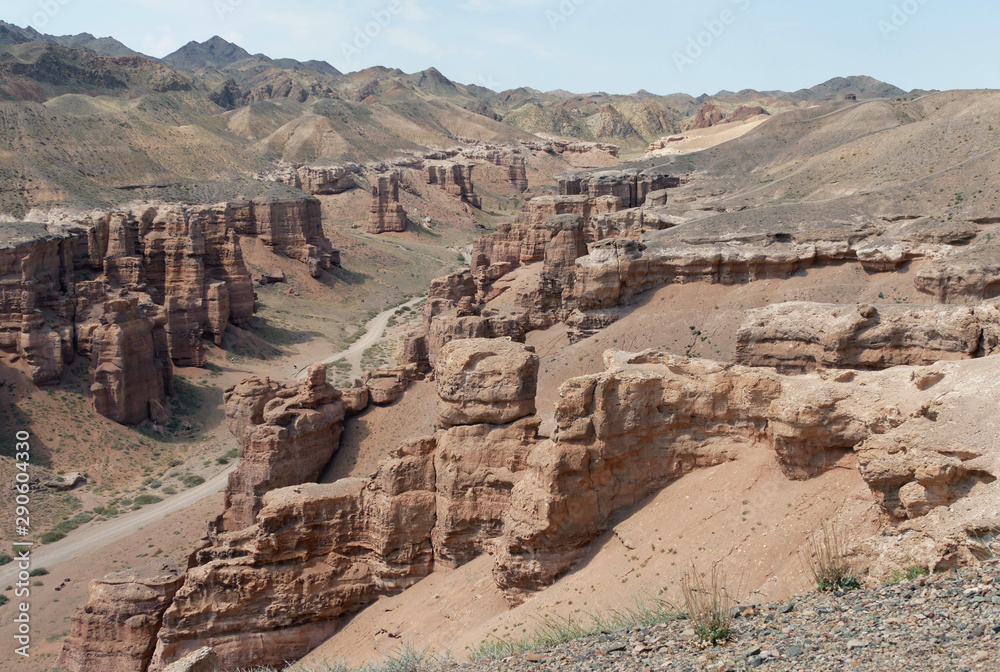 The spectacular sight of Charyn Canyon, Kazakhstan