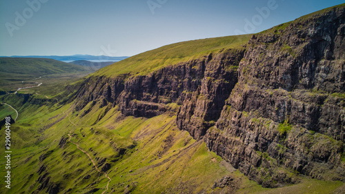 The dramatic landscape of the Quiraing on the Isle of Skye  Scotland