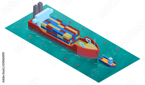 Isometric Water Cargo Composition