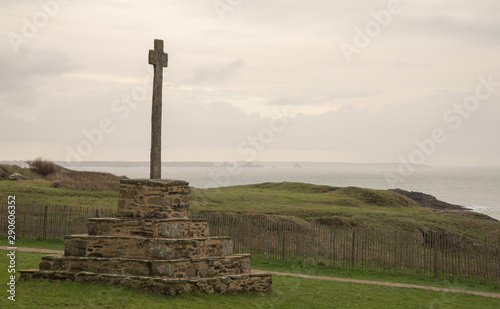 Stèle gauloise de la pointe Saint Mathieu Plougonvelin Finistère Bretagne France