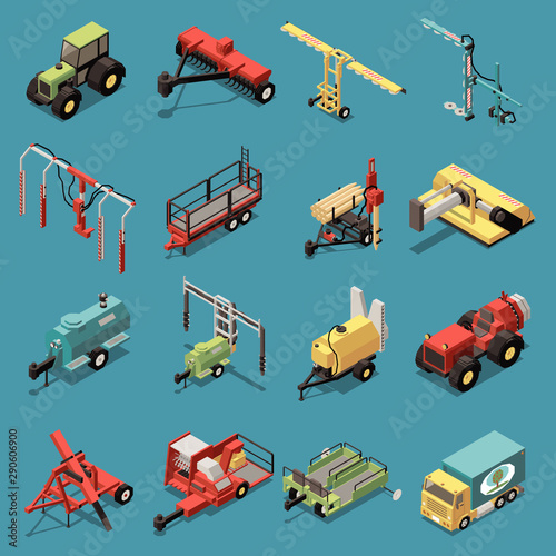 Orchard Machinery Isometric Set
