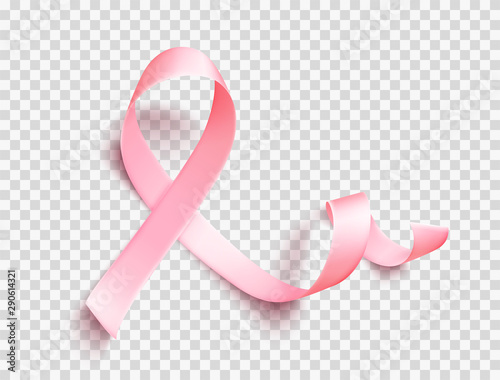 Canvas Print Satin pink ribbon