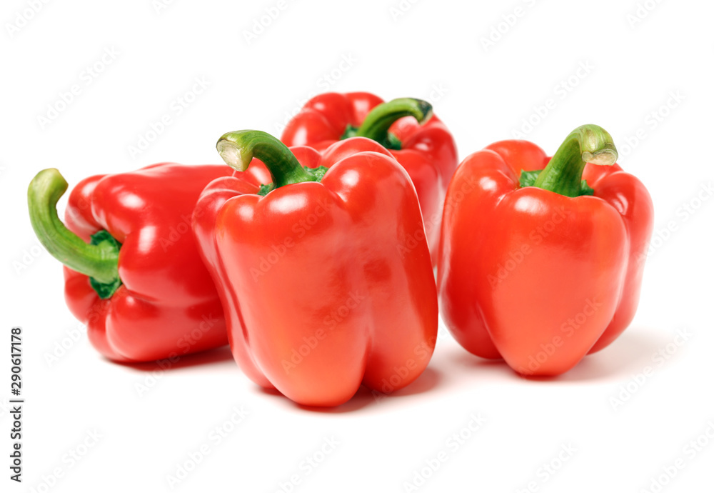 fresh bell pepper (capsicum) on white background fresh bell pepper (capsicum) on white background