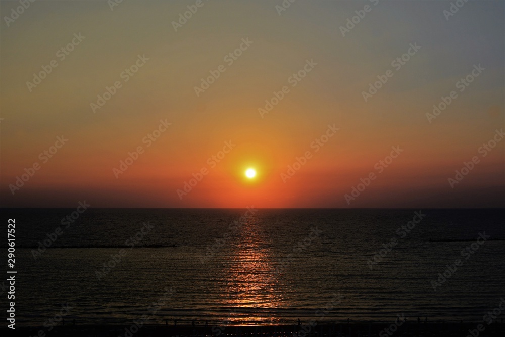 sunrise from the ocean