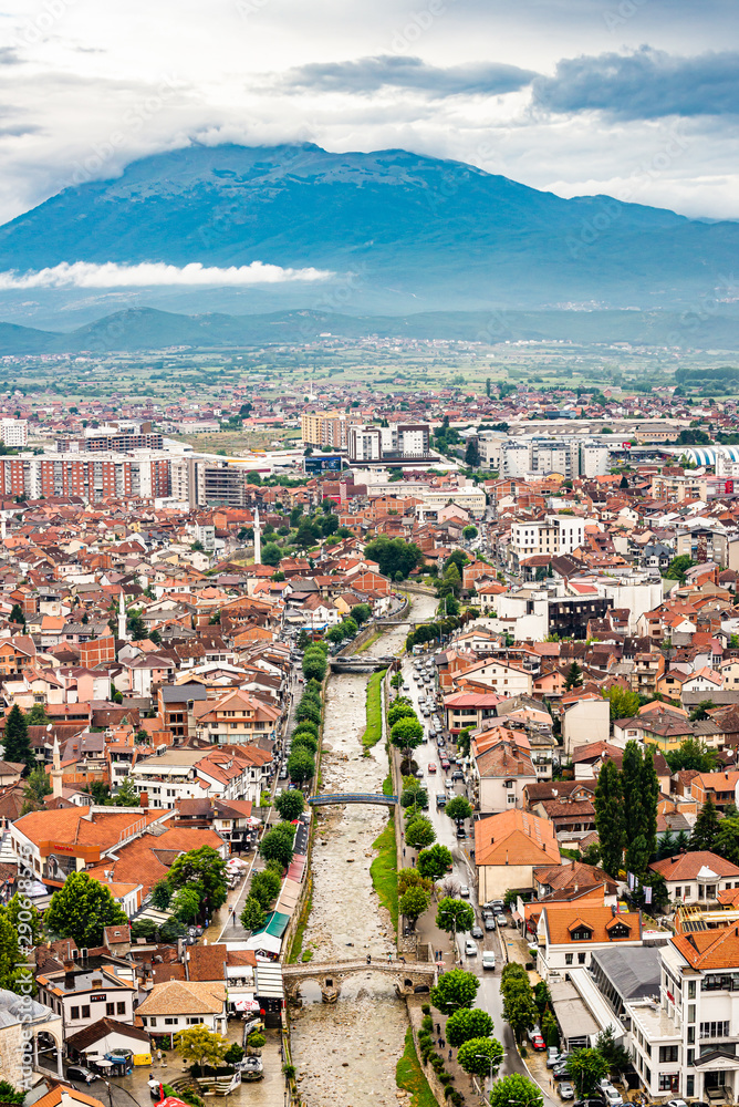 Panoramic view on Prizren city, Kosovo