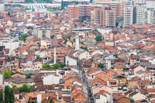 Aerial view on ex-capital Prizren in Kosovo photo