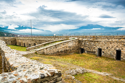 Fortress above city of Prizren in Kosovo, Europe photo