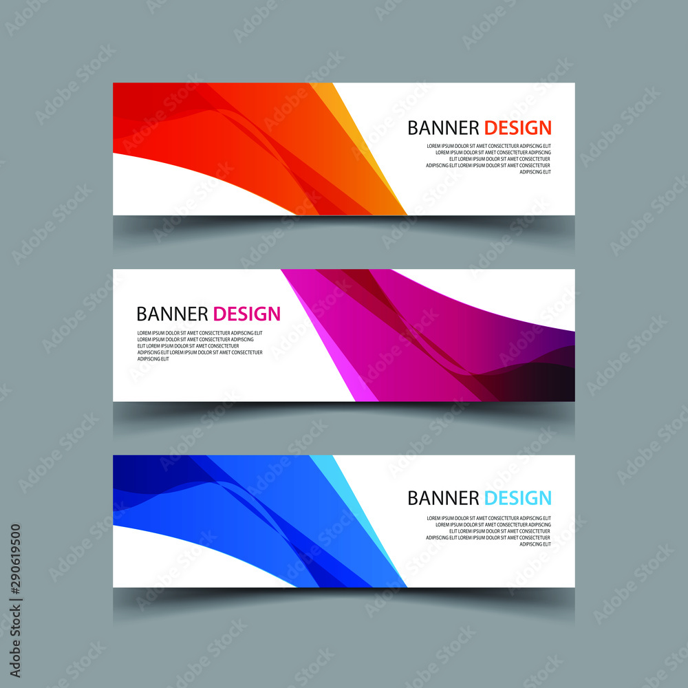 Fototapeta premium Vector Abstract design banner web template