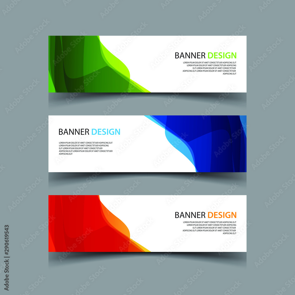 Fototapeta premium Vector Abstract design banner web template