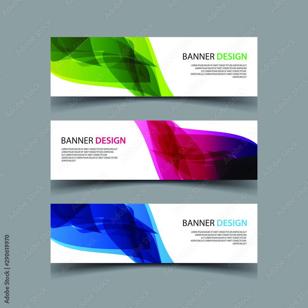 Fototapeta premium Vector Abstract design banner web template