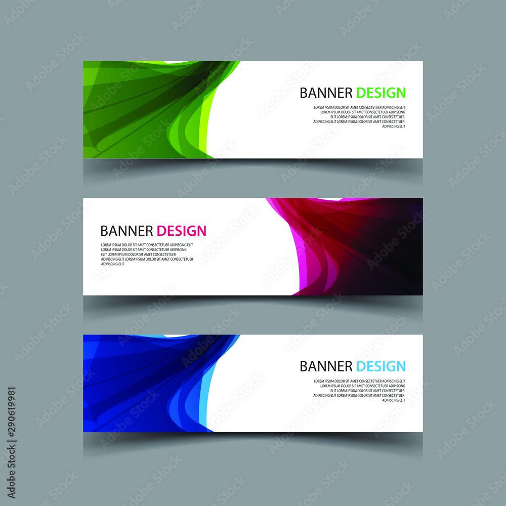 Fototapeta premium Vector Abstract design banner web template