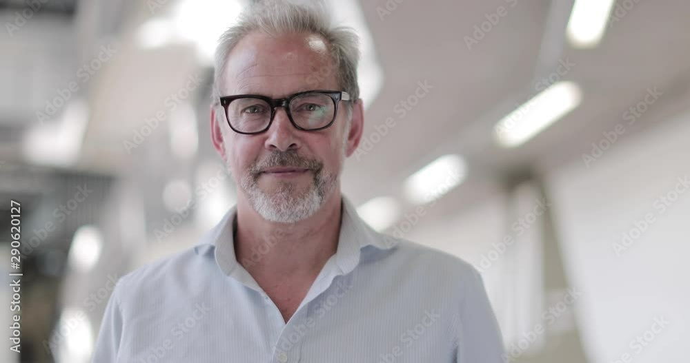 Closeup portrait of mature businessman