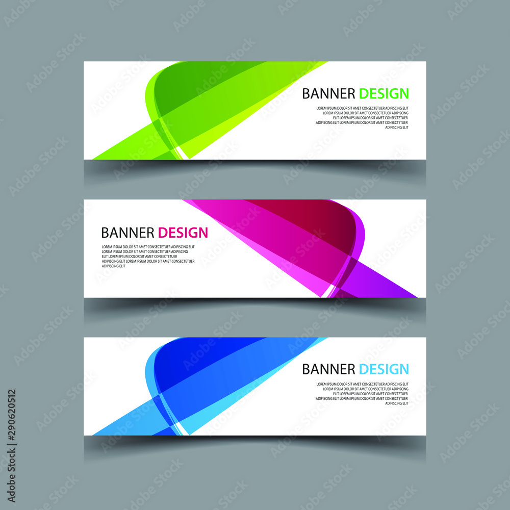 Fototapeta premium Vector Abstract design banner web template