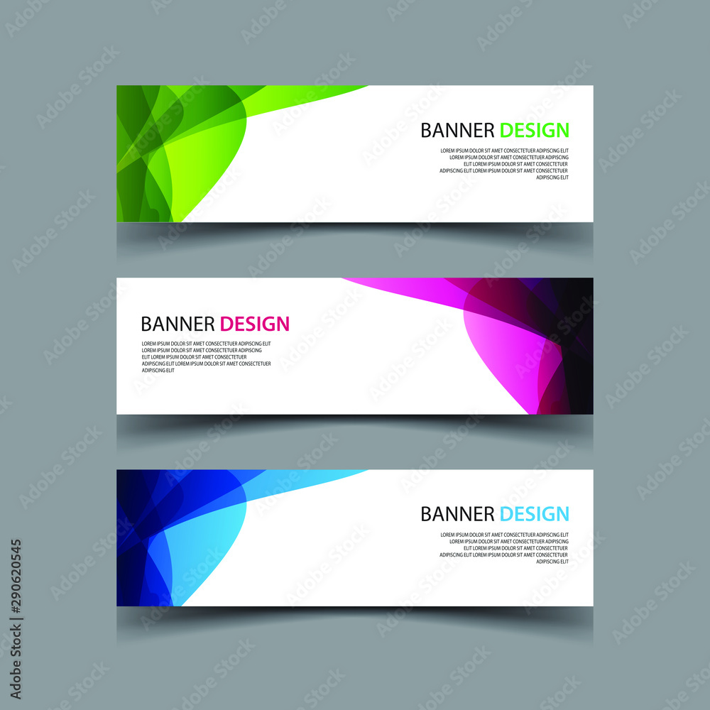 Fototapeta premium Vector Abstract design banner web template