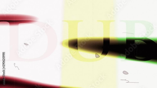 Dub Music, old crazy wave motion background