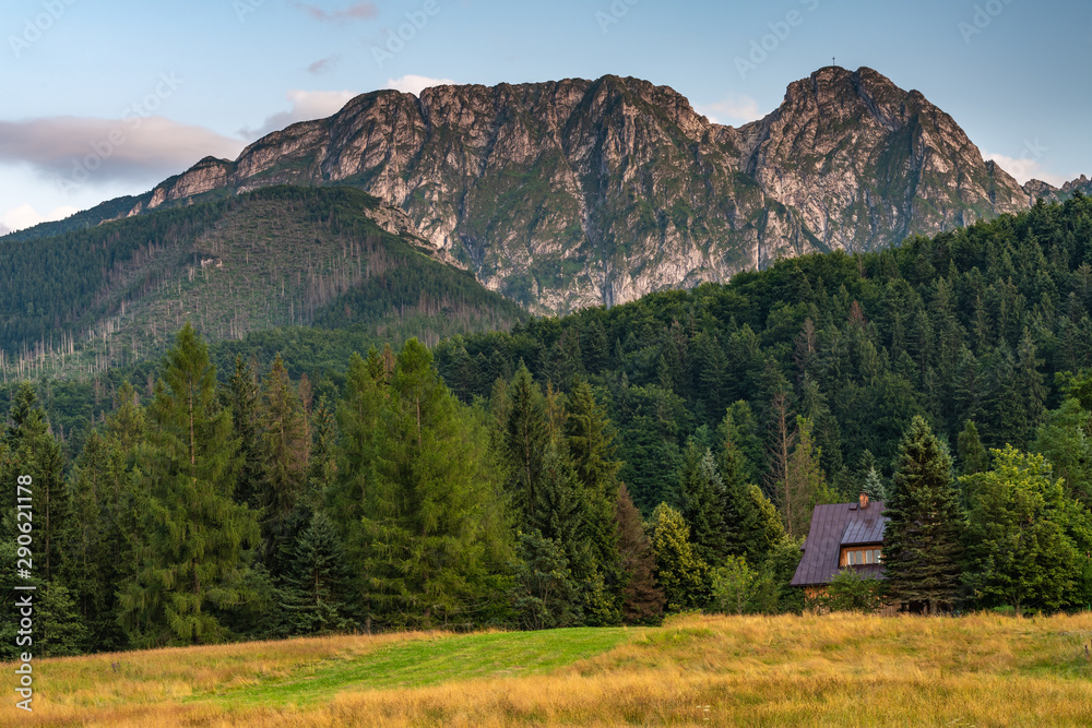 Giewont mountain massif in the Tatra Mountains of Poland. Giewont mountain massif in the Tatra Mountains of Poland.