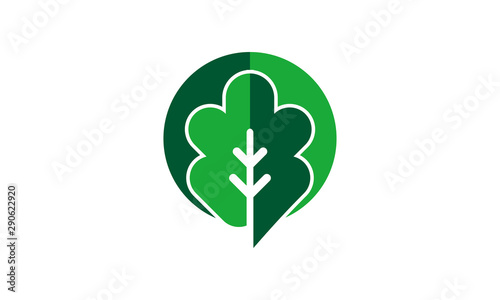 brand leaf ecology logo © enera