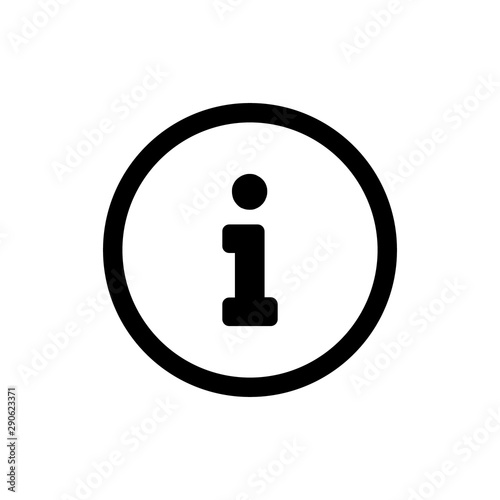 Information sign icon