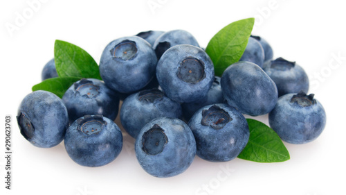 Fresh blueberry on white background