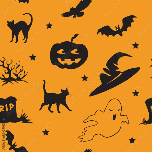 Halloween seamless pattern 3