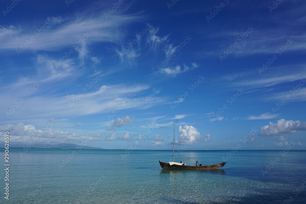 Naklejka premium Taketomi Island OKINAWA / 沖縄 竹富島の風景