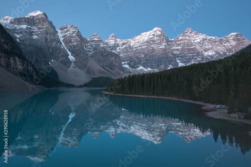 Moraine Lake in the valley of 10 peaks