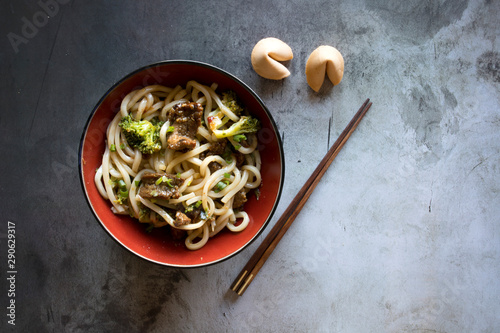 Udon Noodles with Beef and ...
