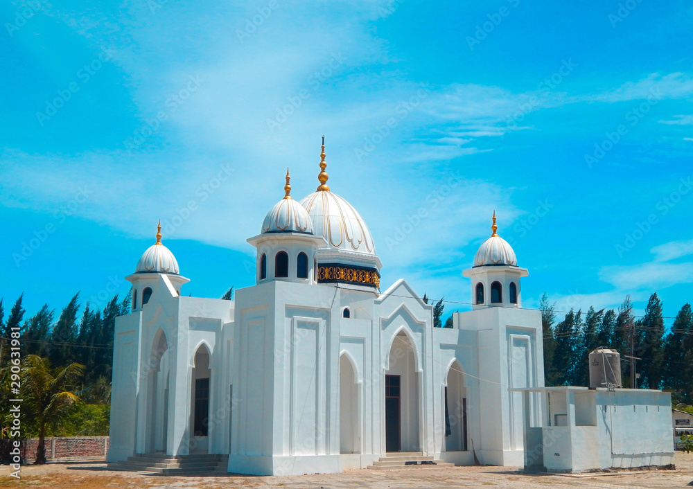 The Mosque Of Pantai Rinting Aceh